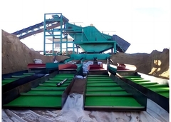 1m X 16m PE Επιφάνεια γαλάζιο χρώμα χρυσό χαλί για την εξόρυξη χρυσού