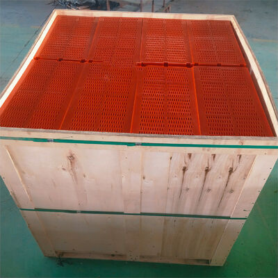 LS300*500 Polyurethane Screen Mesh with Steel Frame and Polyurethane Surface for Modular Injection Molded Pin Type Installation