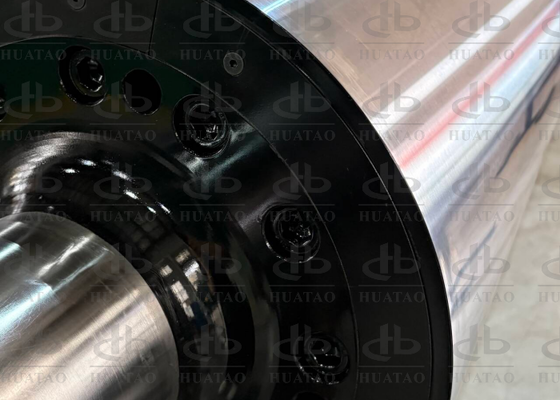 Q345B Flow System Long Life Timechannels Between Inner And Outer Tube Separated With Welded Leading Spirals Cooling Roller Bopp Bopet Film Balance G2.5