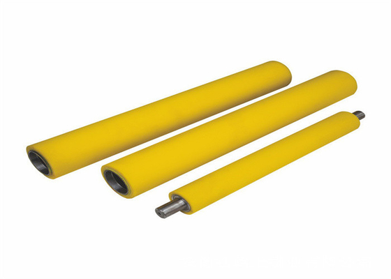 High Elasticity Rubber Conveyor Rollers High Wear Resistance For Transport