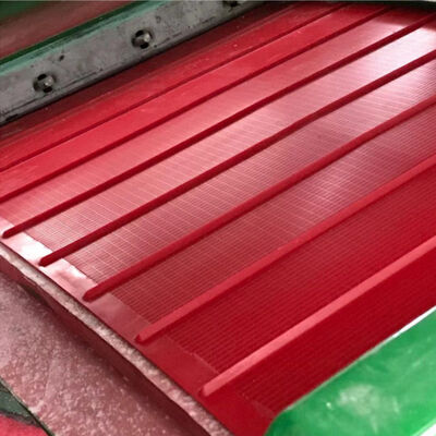 Red Color High Wear-Resistant Polyurethane Wet Screen 1040*700mm for Fine Screening
