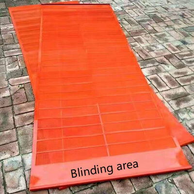 Red PU Screen Mat 5.0mm Mesh with High Wear Resistance and Quick Installation for Coarse Aggregate