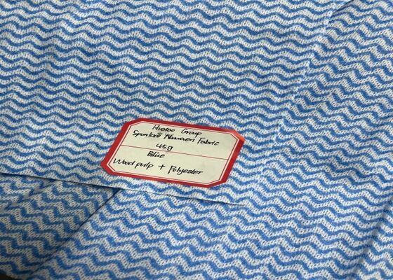 Enhanced Wiping Soft Skin Friendly Wave Pattern Spunlace Nonwoven