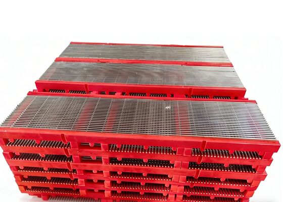 Qualified High Drainage Efficiency Polywedge Screen Panels with 91 Shore A Polyurethane Frame