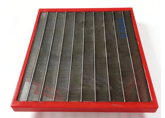 Heavy Duty Red Polyurethane Edging Vibration Wedge Wire Screen Plate for Aggregate Processing
