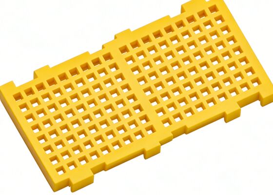 LS Series Abrasion-Resistant Black Modular Rubber Screen Panel 305x610mm for Mining ISO9001 Technical