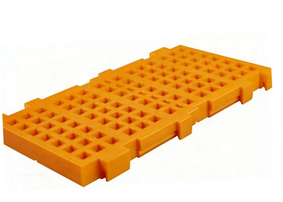 LS Series Abrasion-Resistant Black Modular Rubber Screen Panel 305x610mm for Mining ISO9001 Technical
