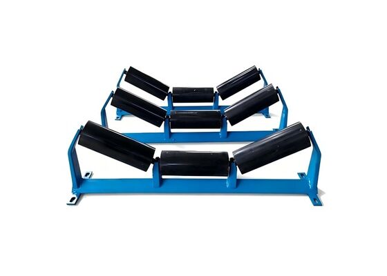 Rubber Disc Conveyor Roller Steel Shaft Bulk Material Handling Conveyor System