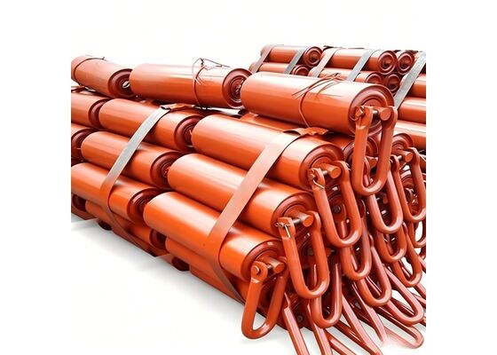 Conveyor Return Idler Roller Rubber Disc Design Anti Build Up Mining Application