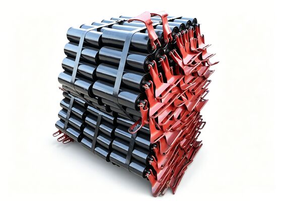 Mining Conveyor Rubber Disc Roller Sticky Material Handling Conveyor Component