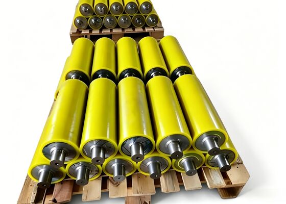 Durable Rubber Disc Return Roller with High Precision Steel Shaft