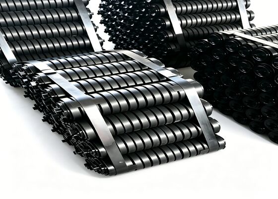 Mining Conveyor Rubber Disc Roller Sticky Material Handling Conveyor Component