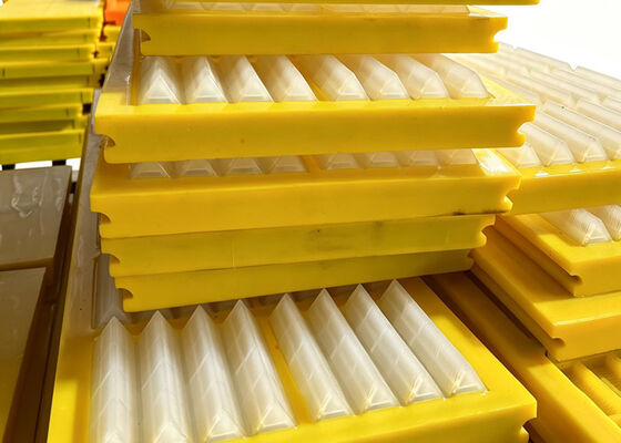 MDS Series Modular Polyurethane Dewatering Screen Panel with 45mm Thickness for Construction Aggregate Washing The MDS