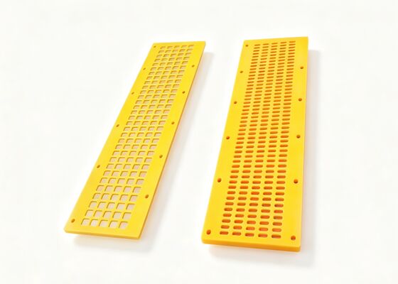 Reinforced Edge Polyurethane Tensioned Mats for Heavy Duty Quarrying