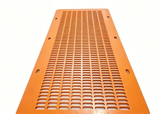 Boomerang Aperture TPU Panels for Non-Clogging Metal Scrap Recycling