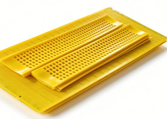 MDI Polyether Flip Flow Screen Mats for Heavy Duty Dewatering Applications