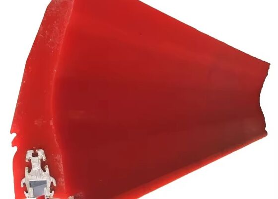 Polyurethane Conveyor Scraper with Steel Clamp Flexible Industrial Conveyor Cleaner