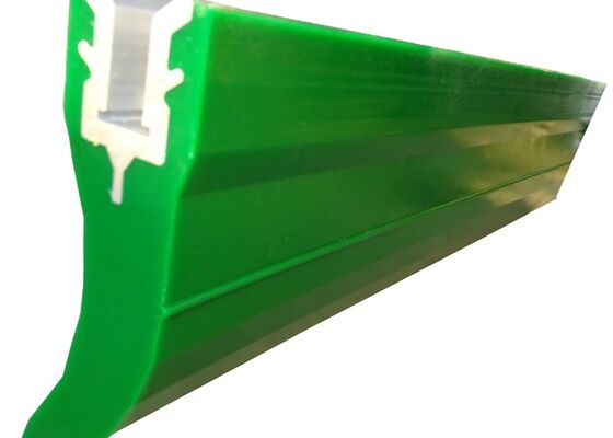 Conveyor Belt PU Scraper Yellow Blade High Strength Aggregate Conveyor System