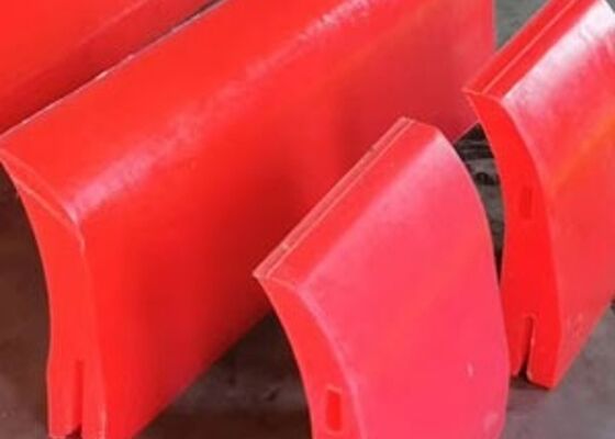 Polyurethane Belt Cleaner Secondary Scraper Blue PU Blade High Wear Resistance Conveyor