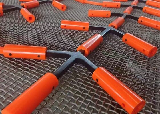 Flip Flow Screen Declogging Rods with Superior Wear Resistance