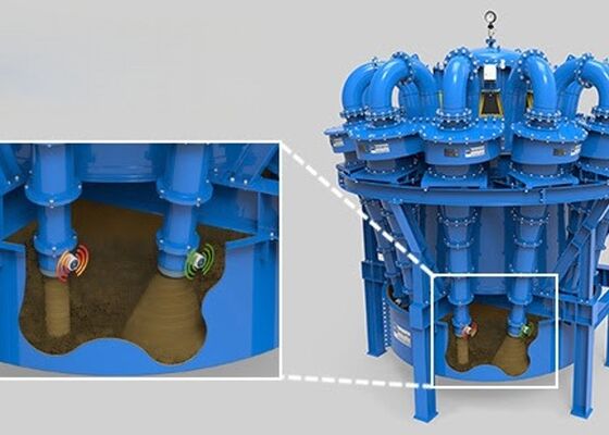 Mining Hydrocyclone Separator 500mm Large Capacity Cyclone For Ore Concentration System