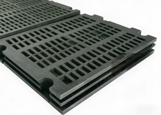 Custom Rubber Screen Deck Panel for Quarry Operations