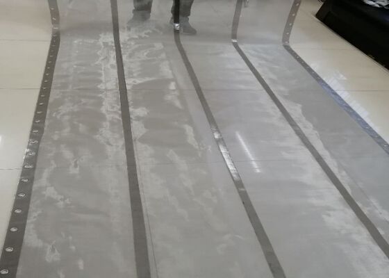 Rotex Compatible Screen 304 Stainless Steel Black PU-Strip Chemical Resistant