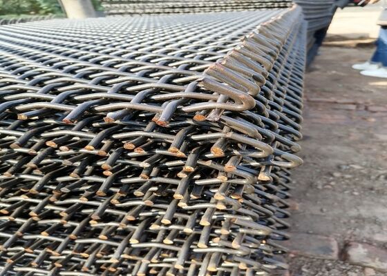 Abrasion Resistant High Tensile Manganese Steel Wire Mesh for Mineral Screening Applications
