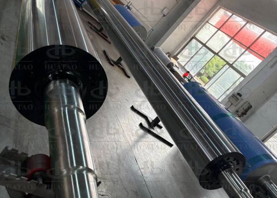 Bopp Bopet Film Balance G2.5  Cooling Roller Q345B Flow System Long Life Timechannels Between Inner And Outer Tube Separated With Welded Leading Spirals