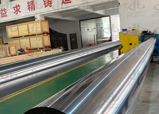 Bopp Bopet Film Balance G2.5  Cooling Roller Q345B Flow System Long Life Timechannels Between Inner And Outer Tube Separated With Welded Leading Spirals
