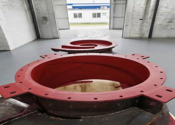 High Abrasion Resistant Natural Rubber Liner Wear Resistant Rubber Sheet with 80 Shore A Hardness and Bolt Fixed Installation