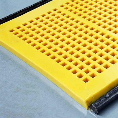 Wear Resistant Polyurethane Tensioned Screen Mats with Self-Cleaning Apertures and Customizable Size for Stone Screening