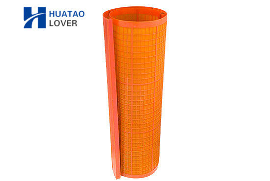 Orange High Frequency Polyurethane Screen Mesh with Fine Opening for Long Service Life in Vibrating Screens