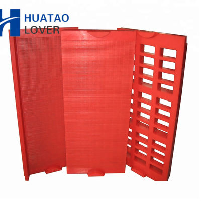 30mm Thickness 0.125mm Hole Width Corrosion Resistant Polyurethane Dewatering Screen Mesh for Mining