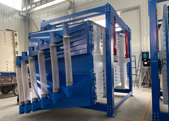 Αυτοκαθαριστικό Swing Vibrating Sifter Machine Square Gyratory Screen Για στεγνή άμμο πυριτίου