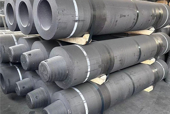 75 mm ̇ 750 mm Ηλεκτρόδια υψηλής απόδοσης γραφίτη στην κατασκευή χάλυβα