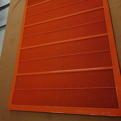 Πορτοκαλί πίνακα οθόνης PU 0,5mm Mesh 1040x700mm για υγρό σίτισμα με υψηλή αντοχή στη φθορά