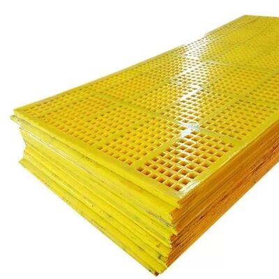 40mm πάχος πολυουρεθάνιο σκηνικό χαλί με 0.1mm ανοχή τρύπας και υψηλή αντοχή στη φθορά για εφαρμογές εξόρυξης