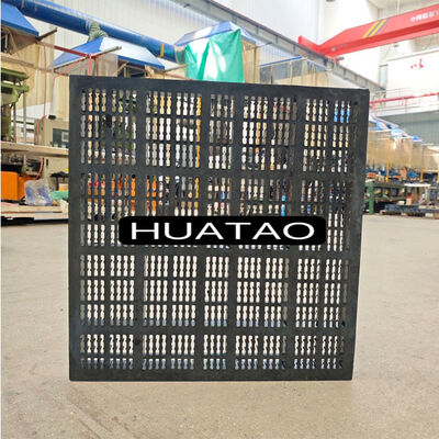 25*6mm High-wear Rubber Sieve Mesh Panel με ατσάλινο πλαίσιο για μονωτές δονητικές οθόνες