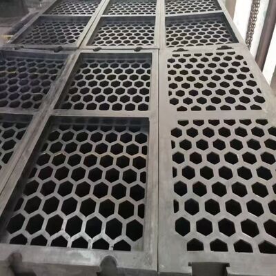 60*10mm Αρθρωτή Πάνελ Οθόνης από Καουτσούκ με Ανθεκτικό στη Φθορά Καουτσούκ + Ατσάλινο Πλαίσιο και Εναλλάξιμα Μοτίβα Διάτρησης