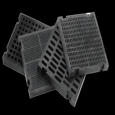 Πίνακα οθόνης από καουτσούκ πάχους 25 mm με σκληρότητα 40 Shore A και 60 Shore A για αντοχή στην τριβή