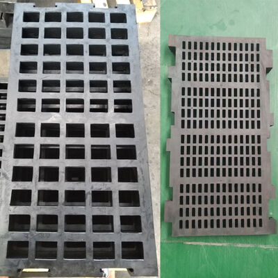 HUATAO Πάχος 30mm 305×305mm Σκληρότητα Shore 40-60 Αντι-φραγής Πάνελ Οθόνης από Καουτσούκ για Αφυδάτωση Άνθρακα