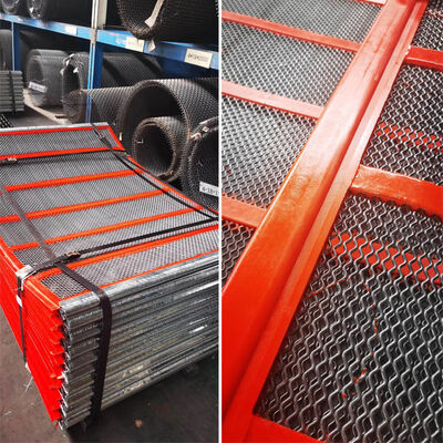 Πολυ κυματισμός αυτοκαθαριστικό σύρμα για μαύρο δονητικό λατομείο εξόρυξης Sieving