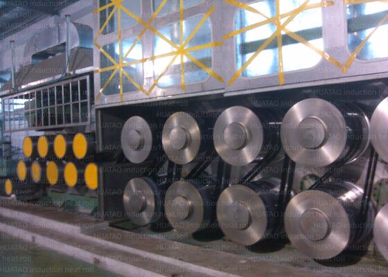 Γραμμική ταχύτητα Max 5000m Ελάχιστη μέγιστη 500m/min Επαγωγικός κύλινδρος θέρμανσης Godet Roller Max 420℃
