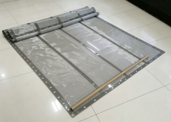 HUATAO Μαύρο PU Grommet Screen 316 από ανοξείδωτο χάλυβα 14-230 Μετρητής πλέγματος