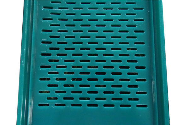 Πλέγμα δόνησης ορυχείων PU flip flop οθόνη για πλύσιμο άνθρακα κατασκευασμένο από εξαιρετικά ανθεκτικό ελαστομερές πολυουρεθάνης με συστήματα μπουλονιών και σφιγκτήρων σε προσαρμόσιμα χρώματα